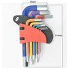 9 Piece Ball End Allen Hex Key Set Color HASHTAG