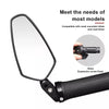 RIDERACE Motorcycle Bar Ends Rear View Mirror HASHTAG