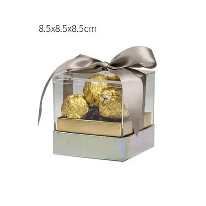 Acrylic Gift Box with Ribbon Transparent. Liebe - Making Life Easier