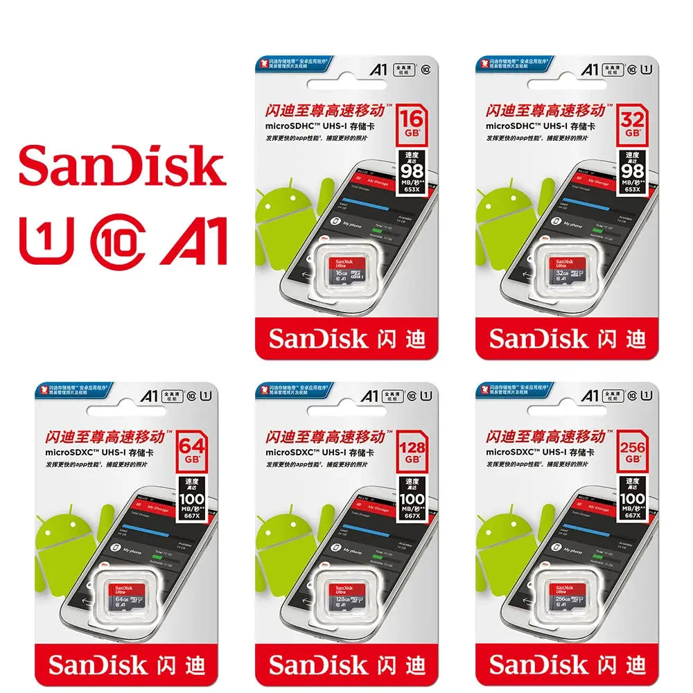 Scheda di memoria 512 GB 256 GB 128 GB 64 GB 32 GB 100 MB/S Scheda Micro SD UHS-1 Scheda flash Memoria Microsd SD + adattatore per lettore di schede HASHTAG