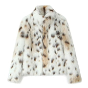 Women 2024 New Chic Fashion Series Artificial Fur Effect Coat Vintage Long Sleeve  Female Outerwear Chic Overshirt HASHTAG