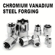 Professional 151-Piece Mechanics Tool Set 1/4\" 3/8\" 1/2\" Drive 24 Tooth Ratchet Socket Wrench Universal Metric CR-V Auto OEM HASHTAG