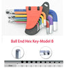 9 Piece Ball End Allen Hex Key Set Color HASHTAG