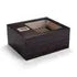 Humidor per sigari con coperchio in vetro, moderno portasigari in leg - My Hashtag Shop