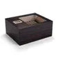 Humidor per sigari con coperchio in vetro, moderno portasigari in leg - My Hashtag Shop