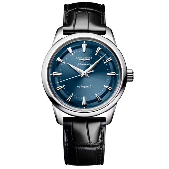 Longines orologio Conquest Heritage 38mm blu automatico acciaio L1.649.4.92.2, Capodagli 1937