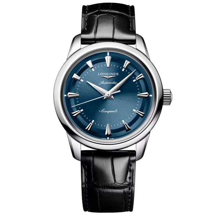 Longines orologio Conquest Heritage 38mm blu automatico acciaio L1.649.4.92.2, Capodagli 1937