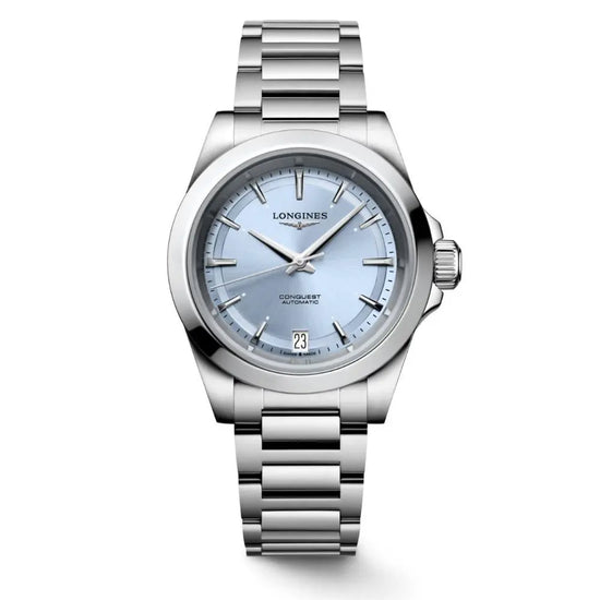 Longines orologio Conquest 34mm azzurro automatico acciaio L3.430.4.92.6 Capodagli 1937