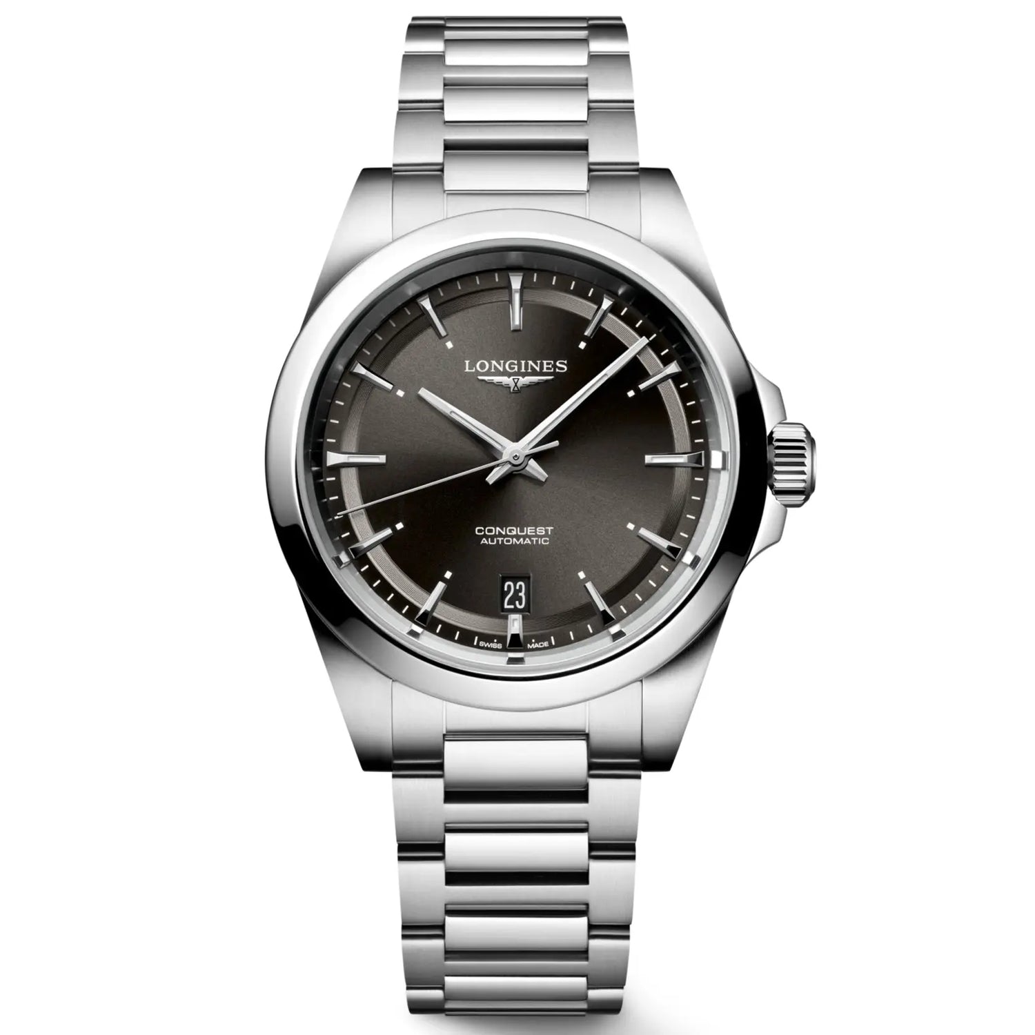 Longines orologio Conquest 38mm nero automatico acciaio L3.720.4.52.6 Capodagli 1937