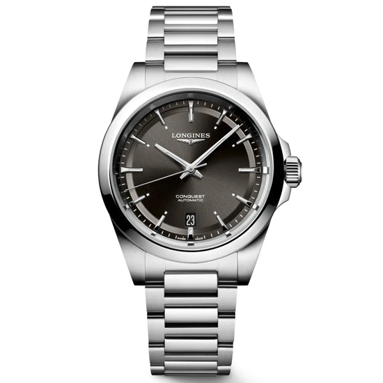 Longines orologio Conquest 38mm nero automatico acciaio L3.720.4.52.6 Capodagli 1937