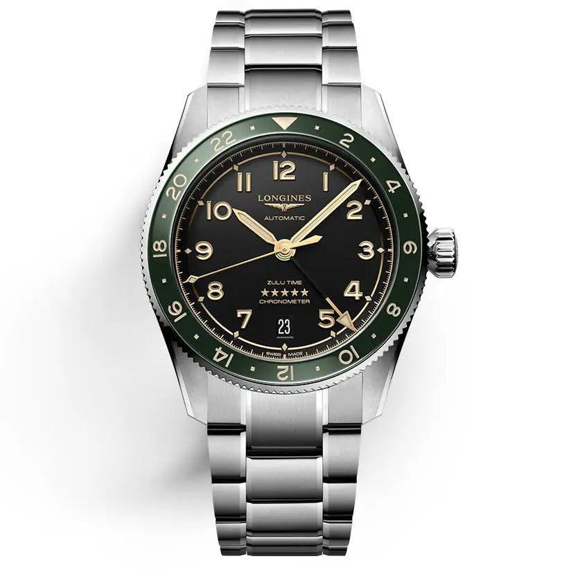 Longines orologio Spirit Zulu Time 39mm antracite automatico acciaio L3.802.4.63.6 Capodagli 1937