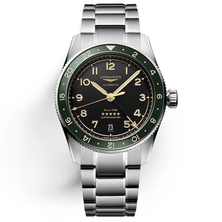 Longines orologio Spirit Zulu Time 39mm antracite automatico acciaio L3.802.4.63.6 Capodagli 1937