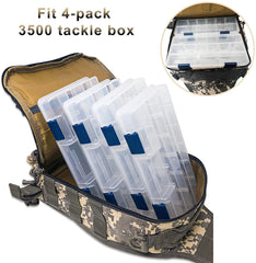 LUXHMOX Fishing Tackle Backpack Waterproof for Outdoor Gear Storage Amethyst Osage