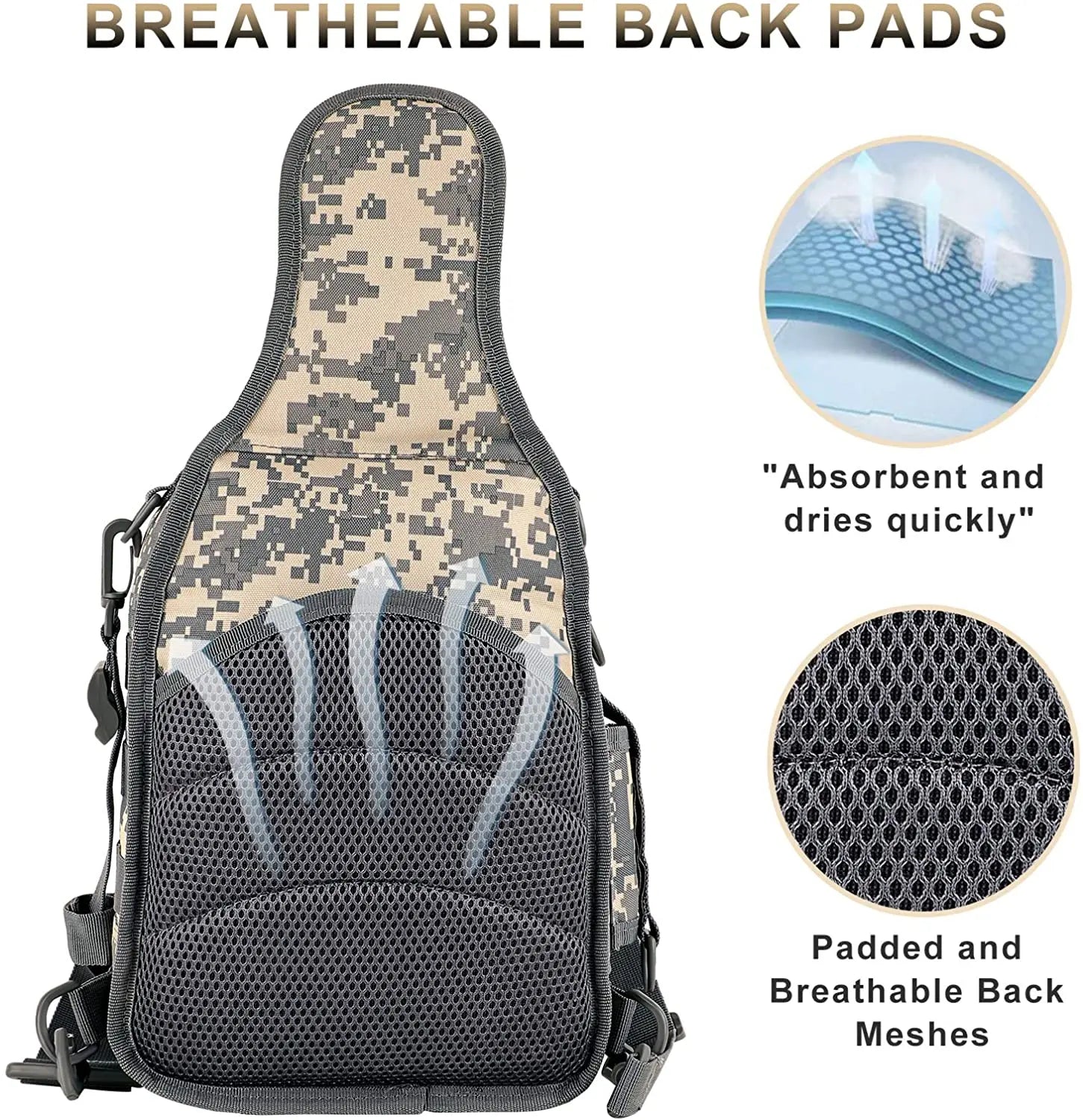 LUXHMOX Fishing Tackle Backpack Waterproof for Outdoor Gear Storage Amethyst Osage