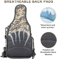 LUXHMOX Fishing Tackle Backpack Waterproof for Outdoor Gear Storage Amethyst Osage