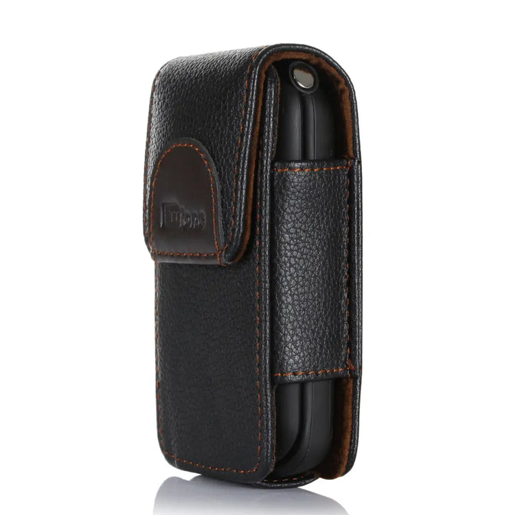 TTfone Original Brown Faux Leather Holster (TTCX9) for Titan TT950, TT970 compatible case - HASHTAG