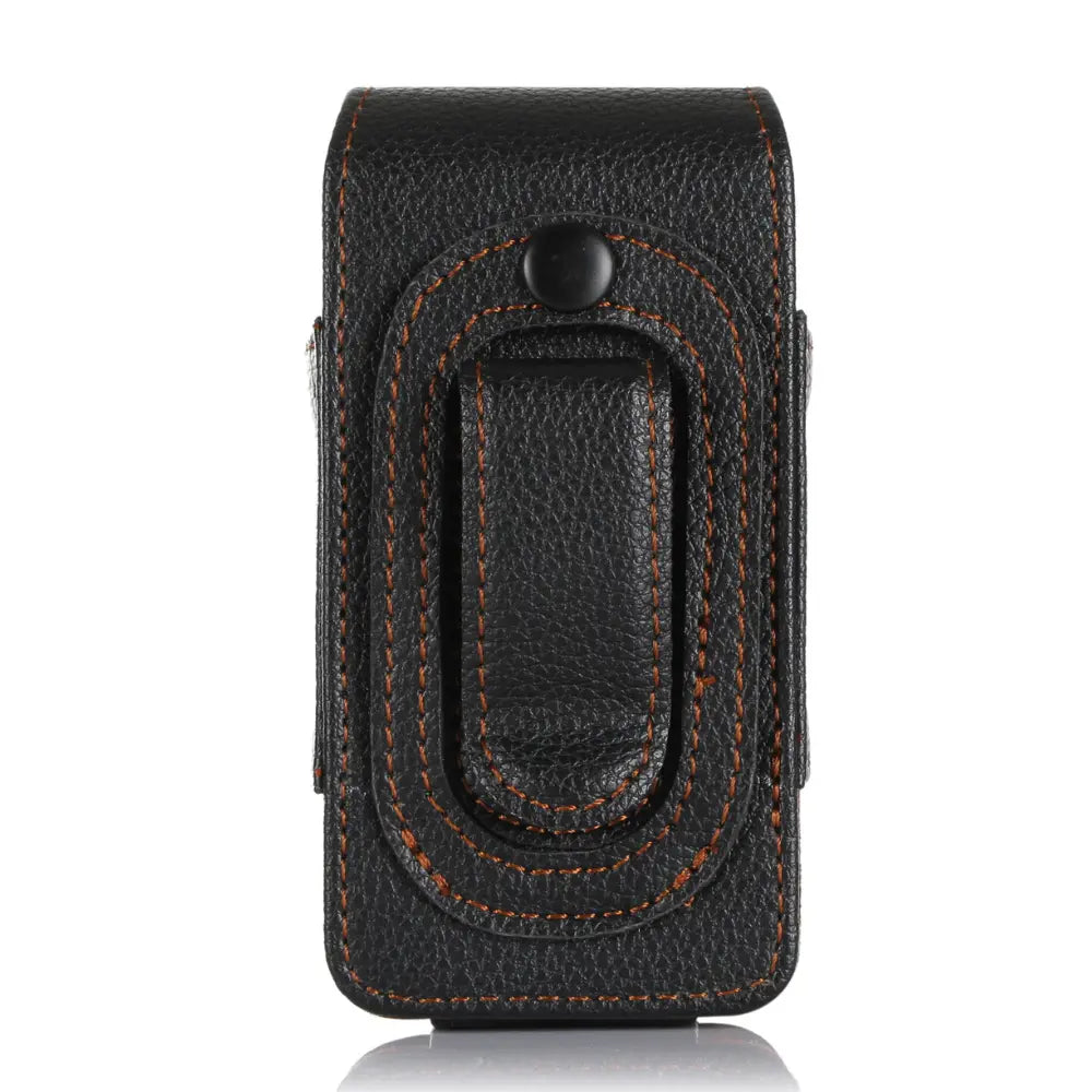 TTfone Original Brown Faux Leather Holster (TTCX9) for Titan TT950, TT970 compatible case - HASHTAG