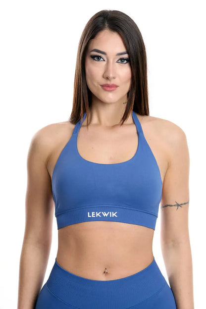 Top sportivo blu ardesia modello IMMO - HASHTAG
