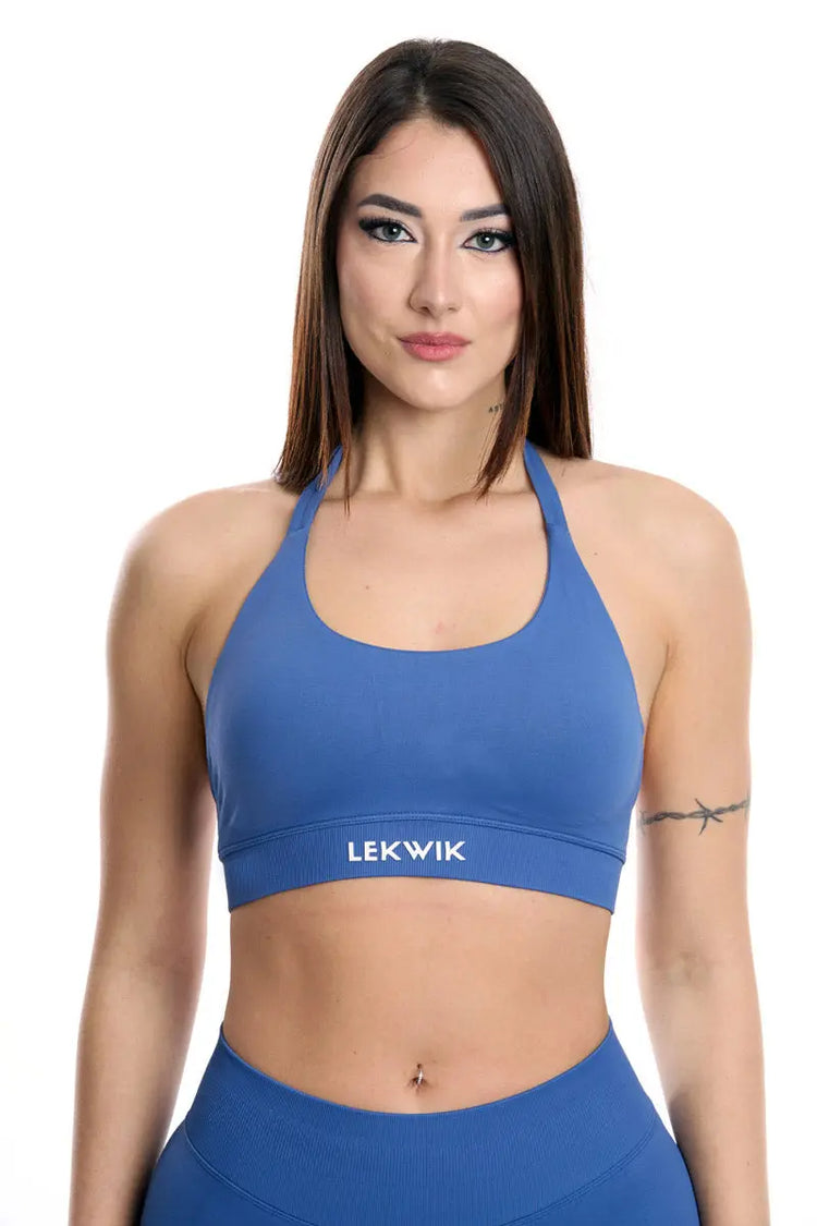 Top sportivo blu ardesia modello IMMO - HASHTAG