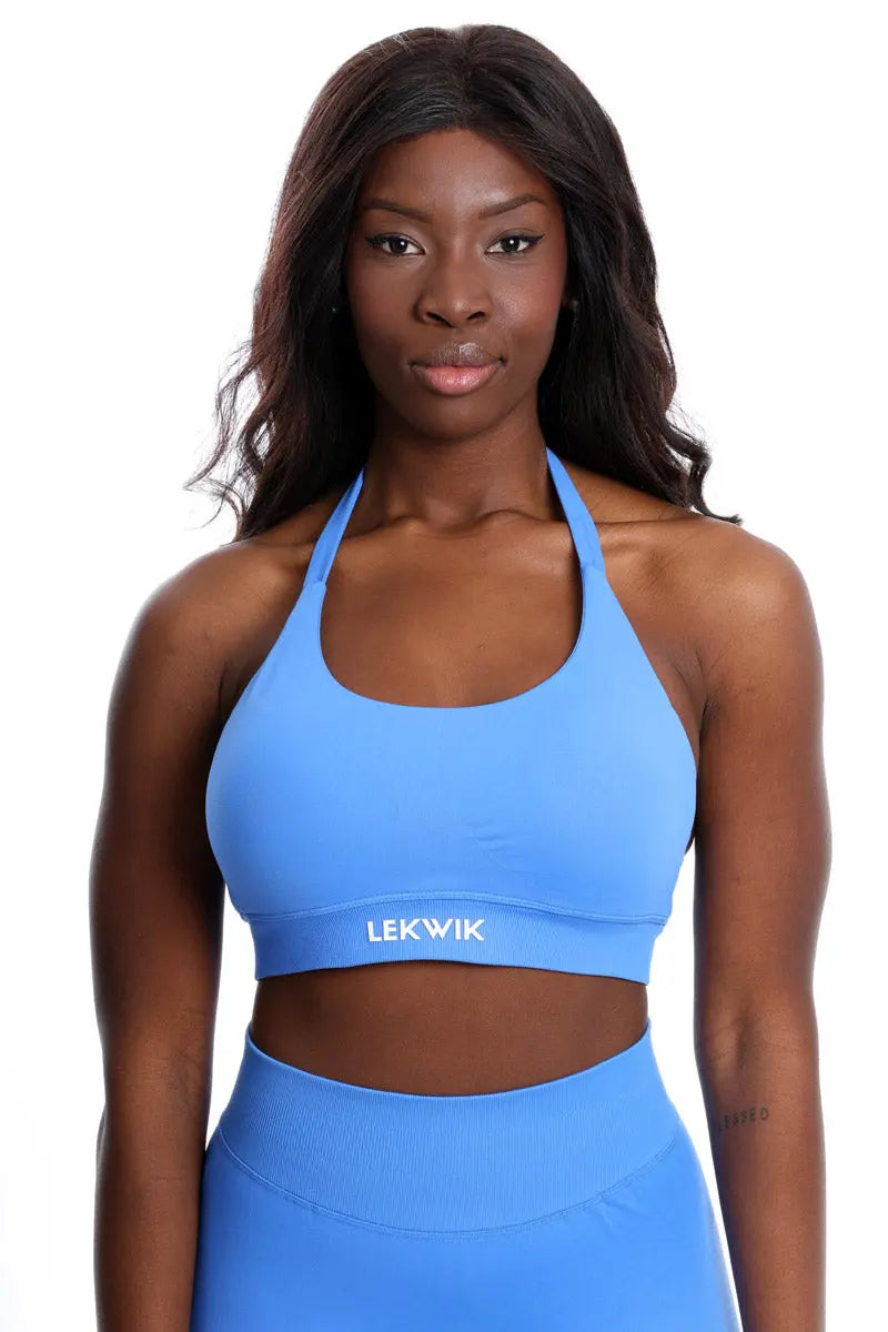 Top sportivo blu elettrico modello IMMO - HASHTAG