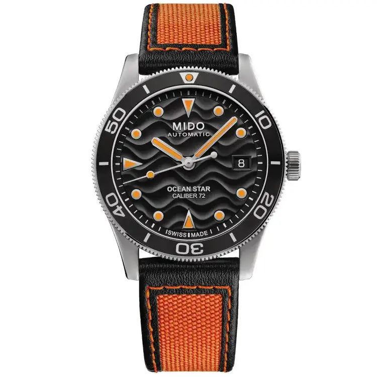 Mido orologio Ocean Star 39 39mm nero automatico acciaio M026.907.17.051.00 Capodagli 1937
