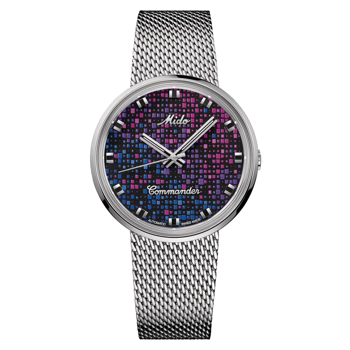 Mido orologio Commander 1959 37mm nero automatico acciaio M8429.4.N7.11 Capodagli 1937