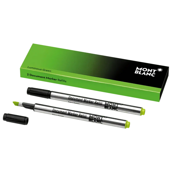 Montblanc 2 refill per evidenziatore Luminous Green document marker 128253 Capodagli 1937