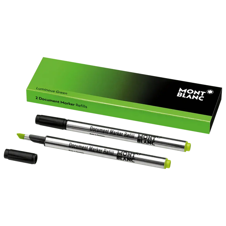 Montblanc 2 refill per evidenziatore Luminous Green document marker 128253 Capodagli 1937