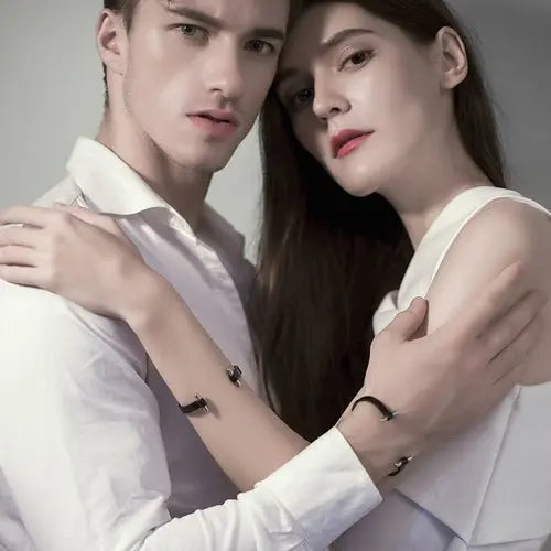 Black Love Couple Cuff - HASHTAG