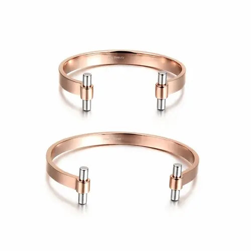 Rose Gold Love Couple Cuff - HASHTAG
