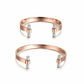 Rose Gold Love Couple Cuff - HASHTAG