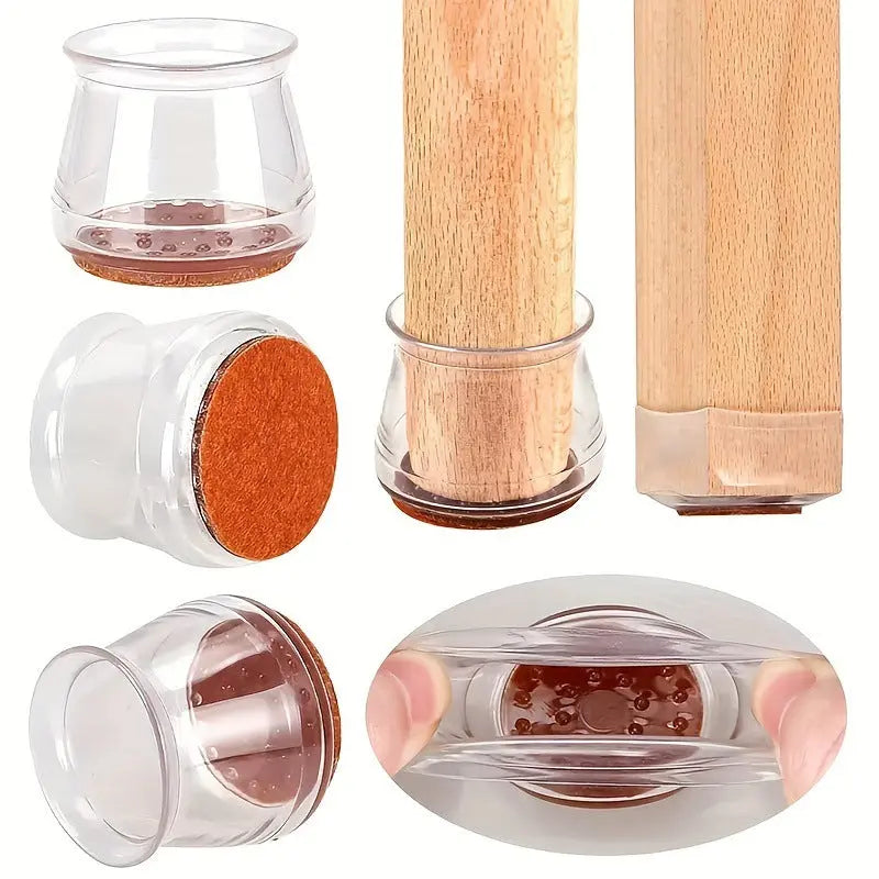 Transparent Mats Chair Legs Quiet And Wear-resistant Protective Case - HASHTAG