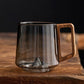 Glass Wooden Handle Hot Mug - Made By Guanshan Liebe - Making Life Easier