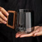 Glass Wooden Handle Hot Mug - Made By Guanshan Liebe - Making Life Easier
