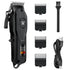 NNEOBA Professional Cordless Hair Clipper Set Wet & Dry Grooming Kit Black-0