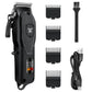 NNEOBA Professional Cordless Hair Clipper Set Wet & Dry Grooming Kit Black-0
