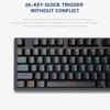 Tastiera meccanica da gioco retroilluminata Kit meccanico da gioco RGB PC tastiera cablata USB Keybord tastiera ergonomica per Computer Mini Teclado HASHTAG