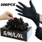 Guanti monouso in nitrile nero per il lavoro Guanti per la pulizia della casa senza lattice Textured Meccanico Tatuaggio Tinture per capelli Bellezza