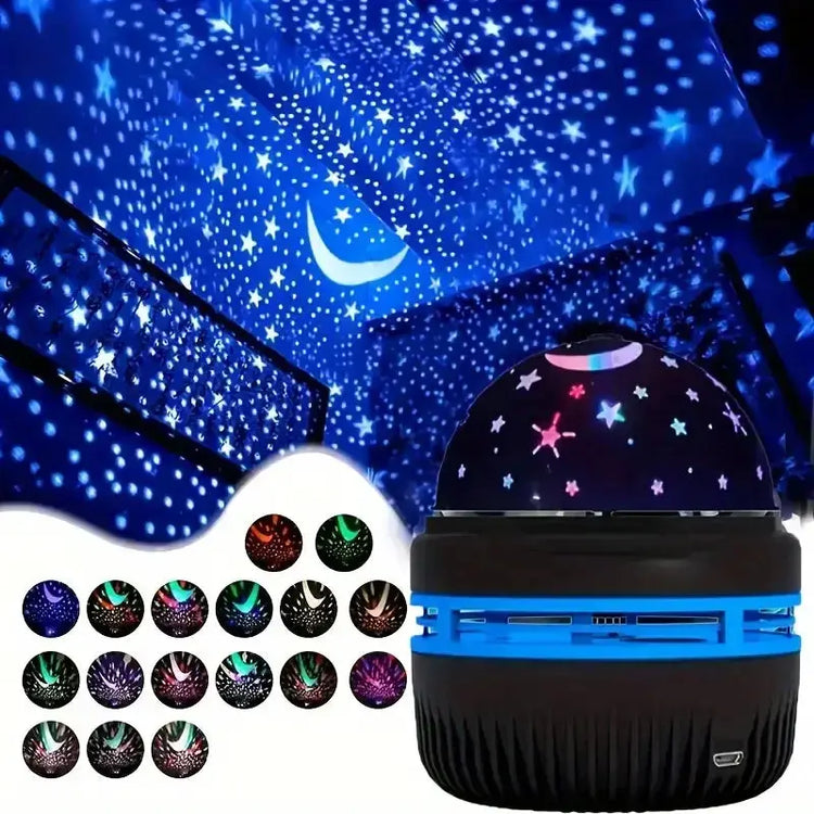 Luci notturne a LED per cielo stellato Lampada per proiettore USB Palla magica Stella lunare Luci natalizie Decorazioni per l&