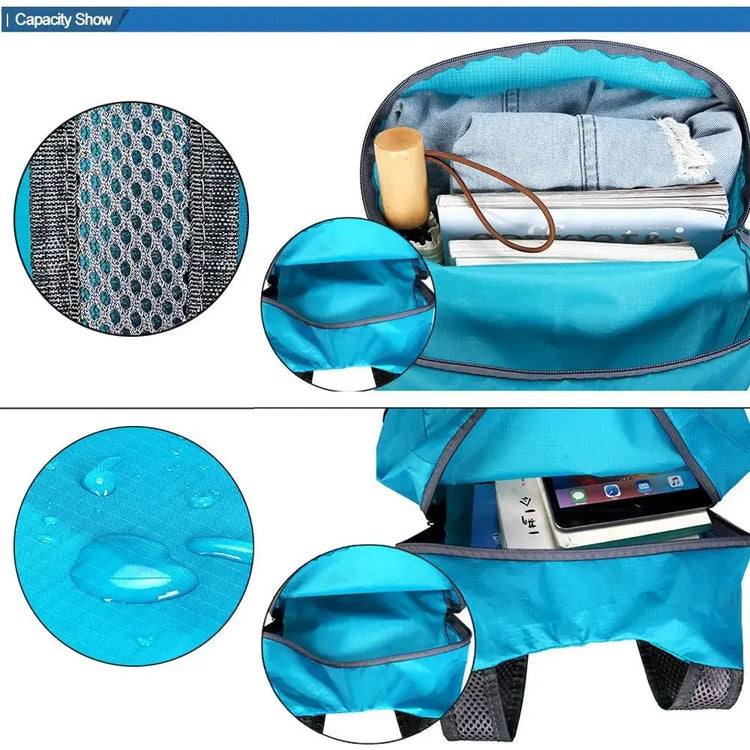 Zaino da esterno ultraleggero nano impermeabile leggero ripiegabile Borsa pieghevole a portata di mano Zaino da viaggio per uomo e donna - My Hashtag Shop