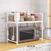 Kitchen Shelf Microwave Shelf Condiment Shelf Multi-layer Shelf Simple Freestanding Storage Shelf Kitchen Accessories HASHTAG
