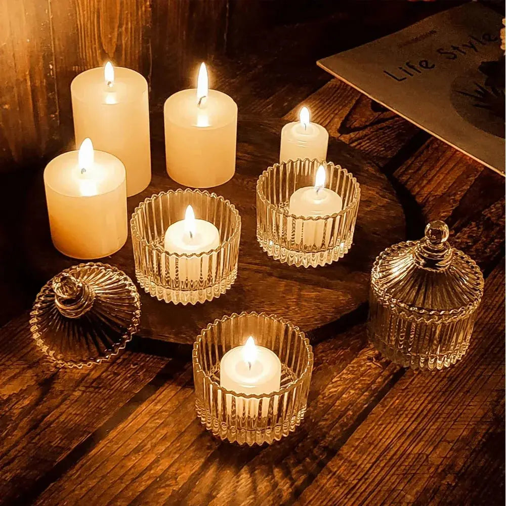 Glass Candle Jars with Lid Ideal For Candle Making. Liebe - Making Life Easier