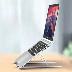 Portable Laptop Stand  Foldable ABS Material, Adjustable Desktop Height, Heat Dissipation, Laptop Stand, Storage Rack laptop arm HASHTAG