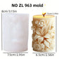 Silicone Mold Flower Lavender Gypsum Cylindrical Candle Making Liebe - Making Life Easier