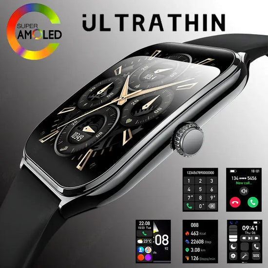 Nuovo Ultra Sottile smartwatch  "AMOLED 360*360 HD Pixel Display Always Show Time Promemoria Chiamata Smartwatch Delle Signore Per huawei - My Hashtag Shop