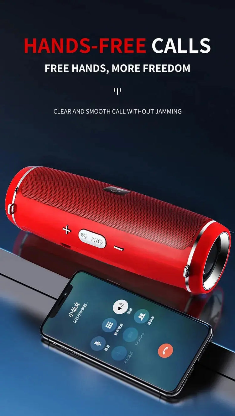 Altoparlante Bluetooth portatile con potenza di picco da 200 W IPX7 Impermeabile esterno HIFI Pilastro Subwoofer Stereo Soundbox Radio FM TF Boom Box - My Hashtag Shop