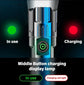 Torce a LED ad alta potenza Torcia tattica da 2000LM con luce display Ricarica USB Lanterna con zoom di emergenza per pesca da campeggio - My Hashtag Shop