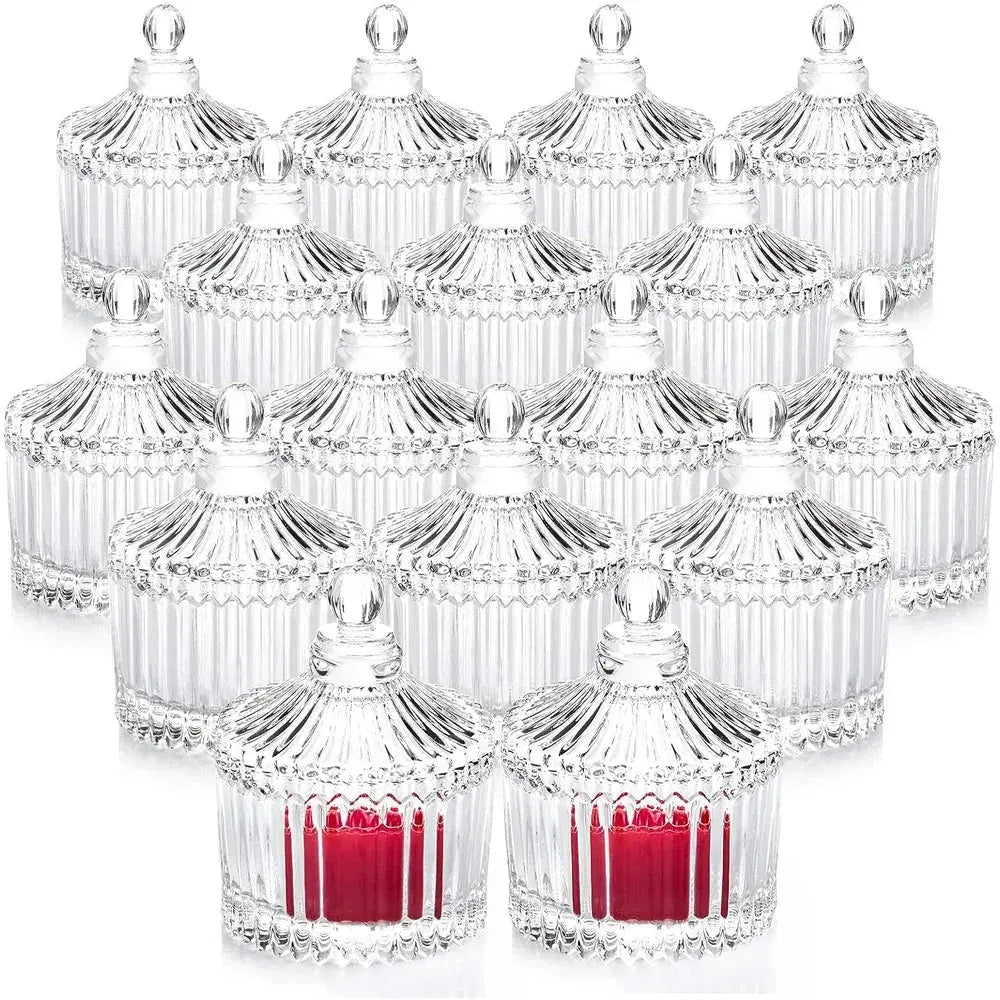 Glass Candle Jars with Lid Ideal For Candle Making. Liebe - Making Life Easier