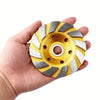 diamond spring 4 inch Concrete Turbo Diamond Cup Wheel 12-Segment Heavy Duty Angle Grinder Wheels for Angle Grinder HASHTAG