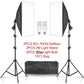 SH Kit di illuminazione Fotografia 50x70CM Softbox Sistema di illuminazione professionale con lampadine fotografiche E27 Attrezzatura per studio fotografico - My Hashtag Shop